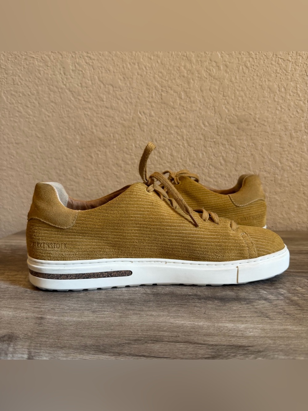 Birkenstock Bend Low Suede Leather Sneakers Embossed Corduroy ribbed suede - Picture 9 of 13